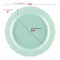 Turquoise Vintage Round Disposable Plastic Appetizer/Salad Plates - 7.5" (120 Plates)